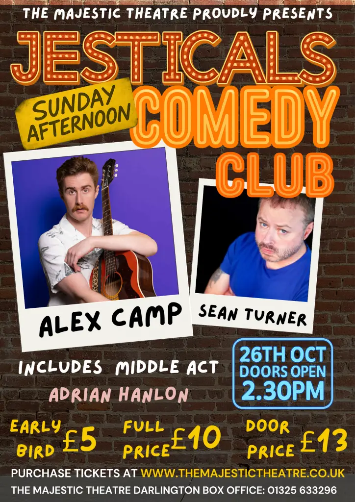 Jesticals Comedy Sunday Afternoon Show @The Majestic Theatre Darlington
